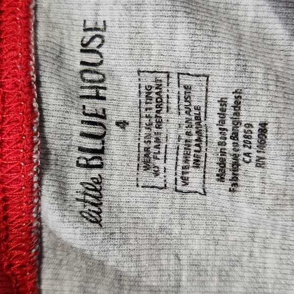 Little Blue House Moose Pjs 4T - Picture 7 of 7